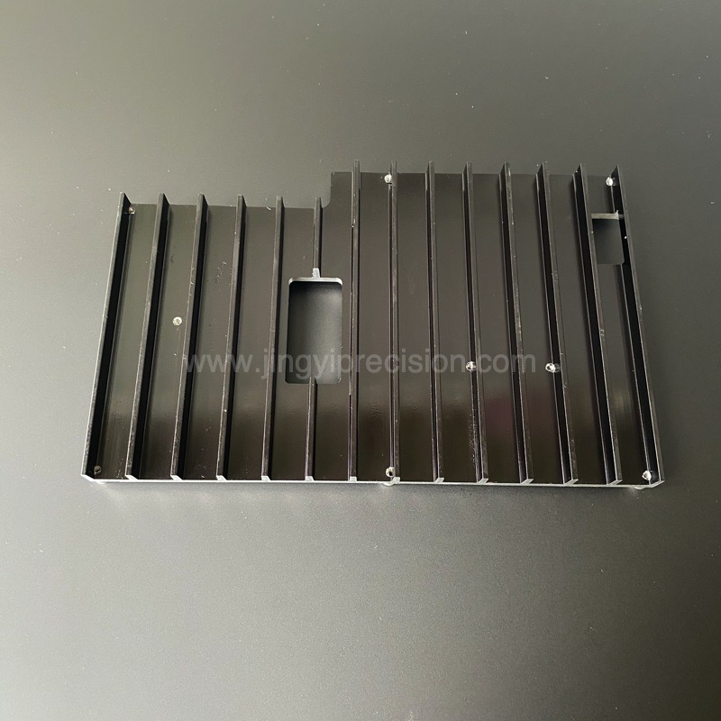 AL 6063 black anodized extrusion heat sink